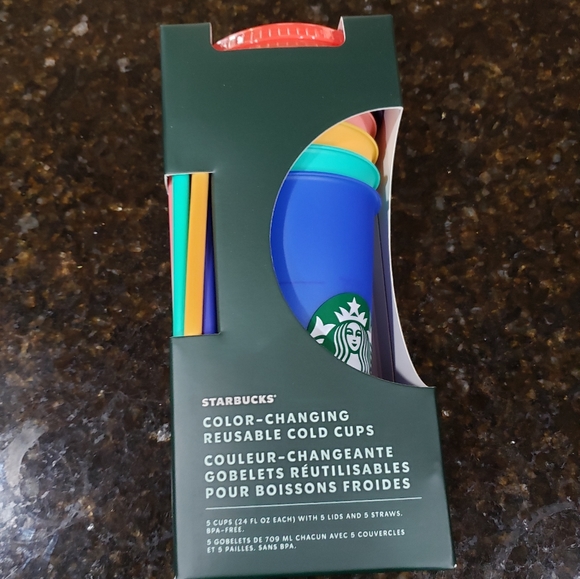 Starbucks Color Changing Reusable Cold Cups NIB - Picture 2 of 8